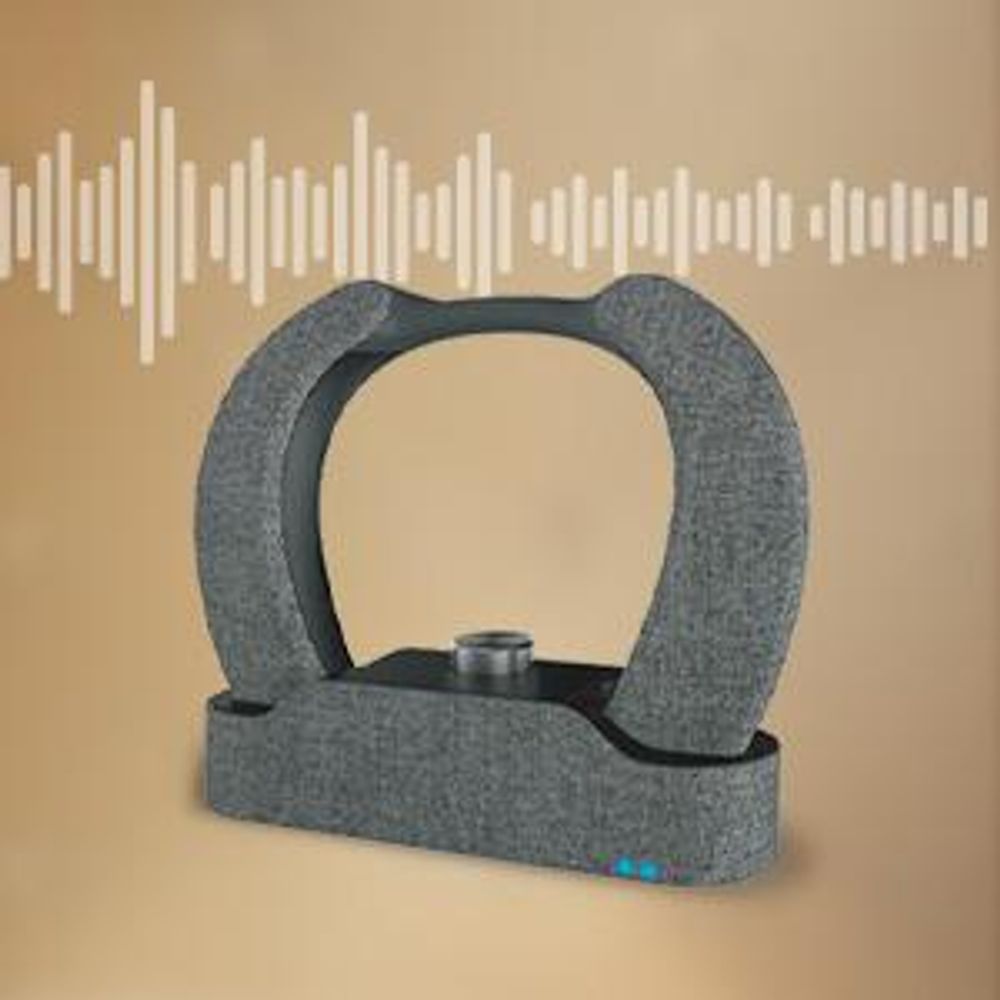 LEICKE Edgar Duo TV Lautsprecher Edition 2, Tragbarer Sprachverstärker mit kabellosem Nackenkopfhörer
