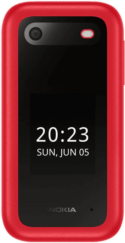 Nokia 2660, Klapphandy, Dual-SIM, 7,11 cm (2.8"), 0,3 MP, 1450 mAh, Rot