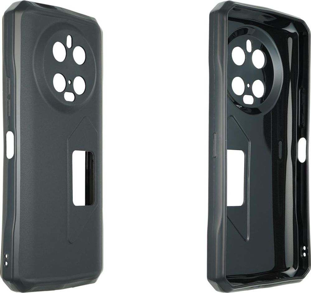 caseroxx Schutz-Hülle TPU-Hülle kompatibel mit Doogee V40 Pro, Gummi Handy Tasche schwarz