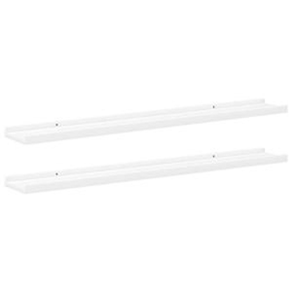 VidaXL 323930, MDF-Platten, Weiß, 800 mm, 90 mm, 30 mm, 2 Stück(e)