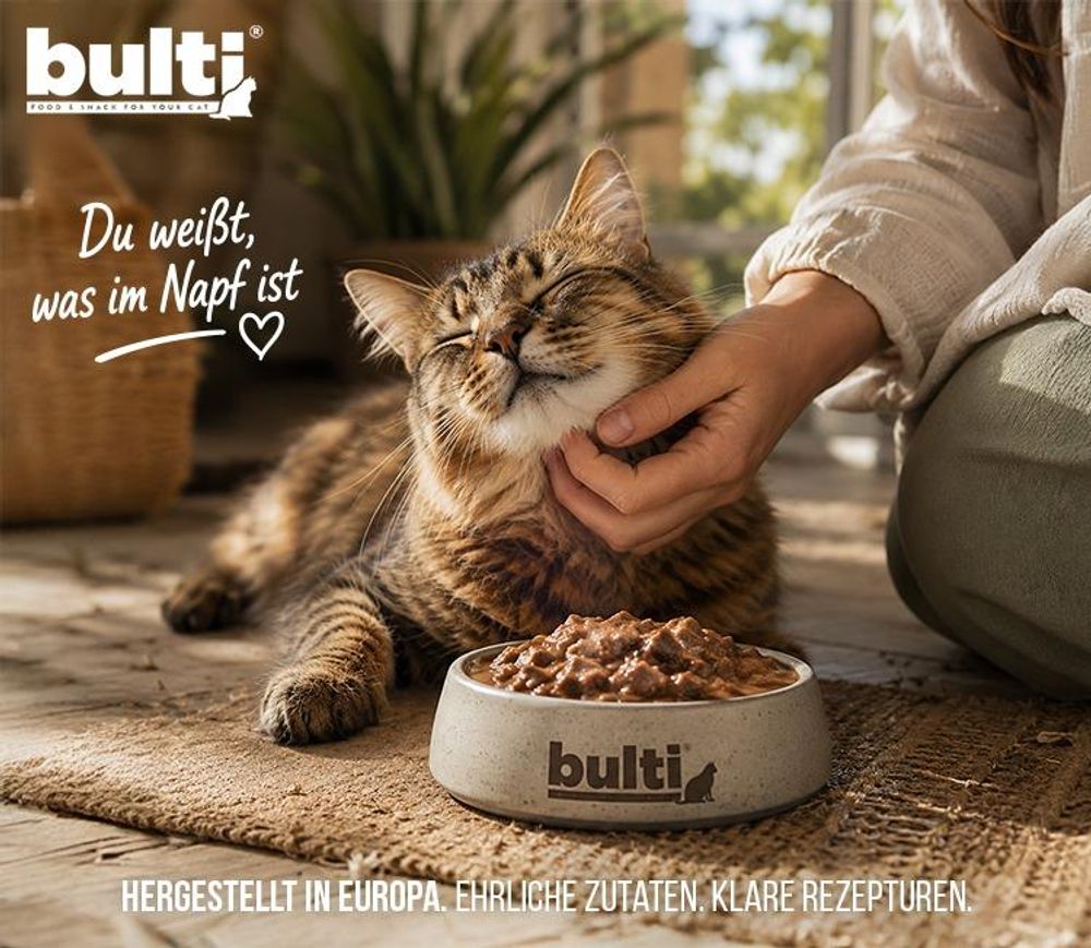 BULTI | Katzenfutter Geschmacksmix - Nassfutter Set 12x400g Dose - Katzenfutter Mix fur Katze