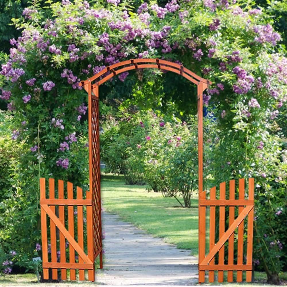 Rosenbogen mit Tor Pergola Ran – Detailansicht