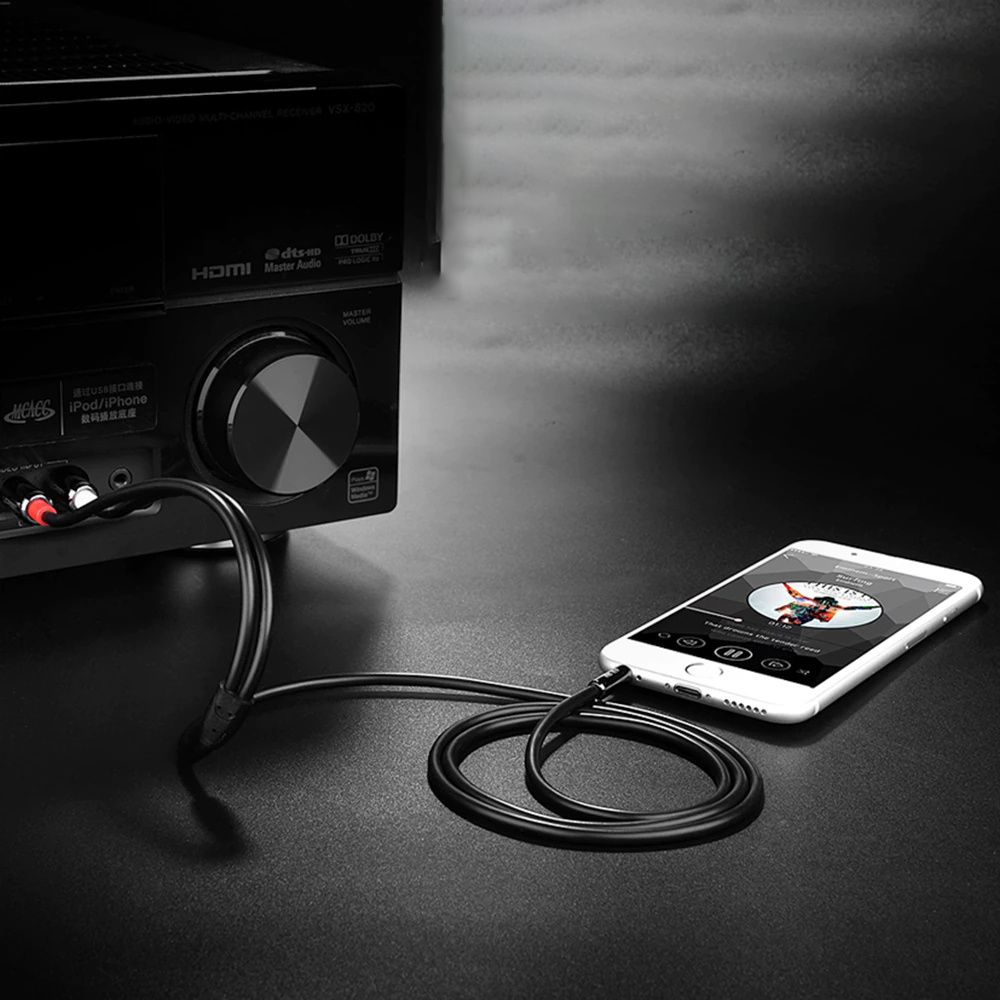 3,5mm Klinke zu Cinch RCA Kabel | Stereo, Audio, AUX | Adapterkabel für HiFi Receiver & Audiogeräte | 1.5 m | Retoo