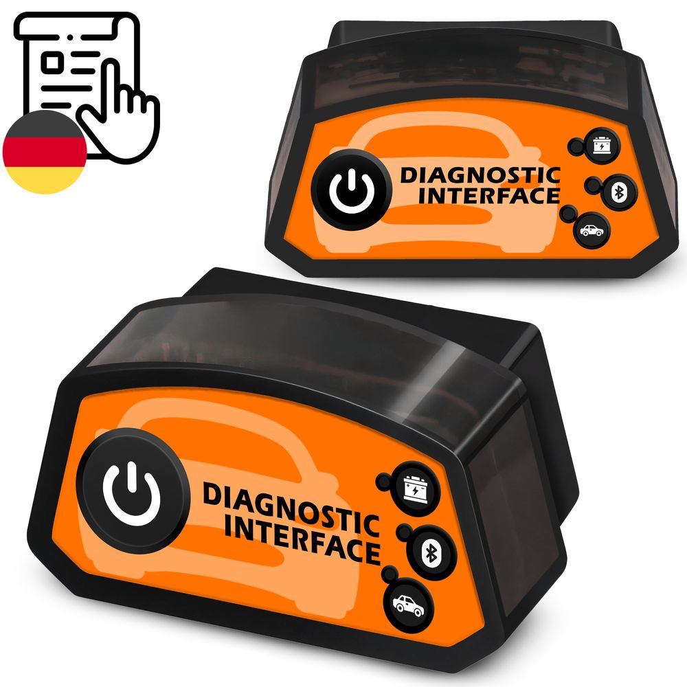 OBD2 Diagnosegerät Bluetooth 4.0 5.0 Diagnose Scanner für KFZ, Motor, ABS, SRS, Getriebe, Fehlercode auslesen & löschen – Retoo
