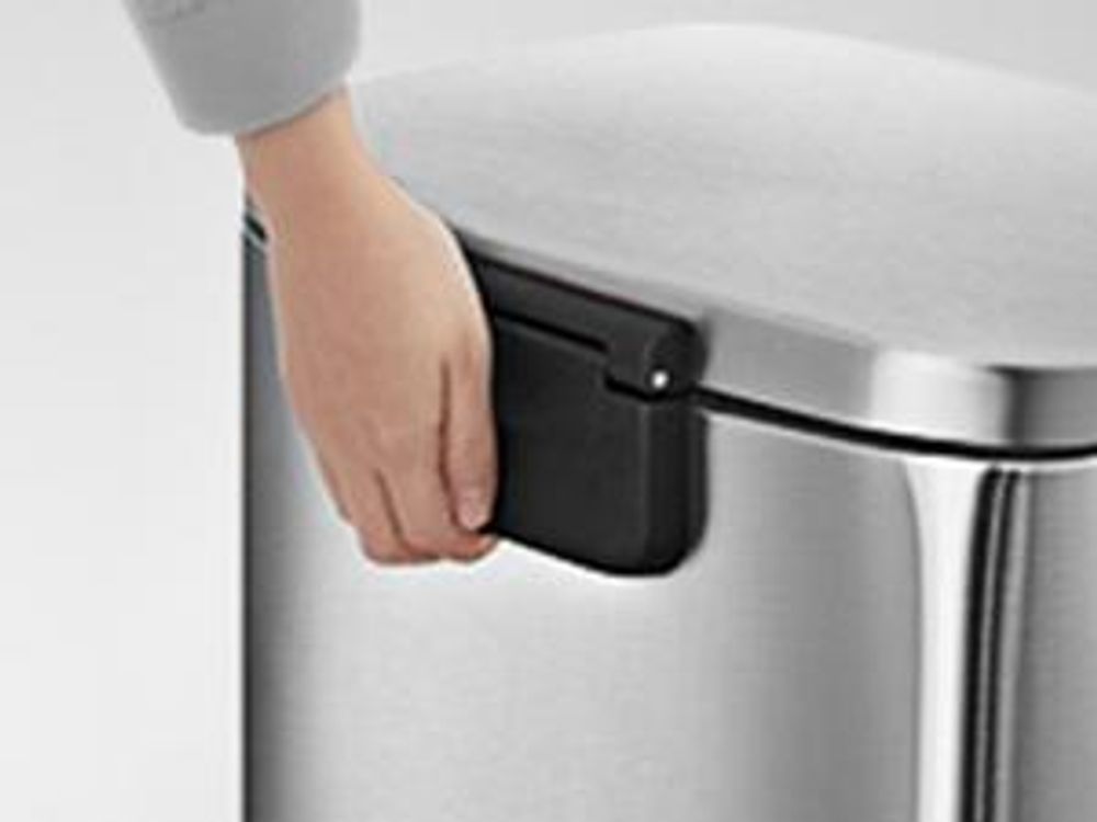 SONGMICS Mülleimer Küche, 50 Liter, Abfalleimer, Treteimer, mit Deckel, Softclose, Fußpedal