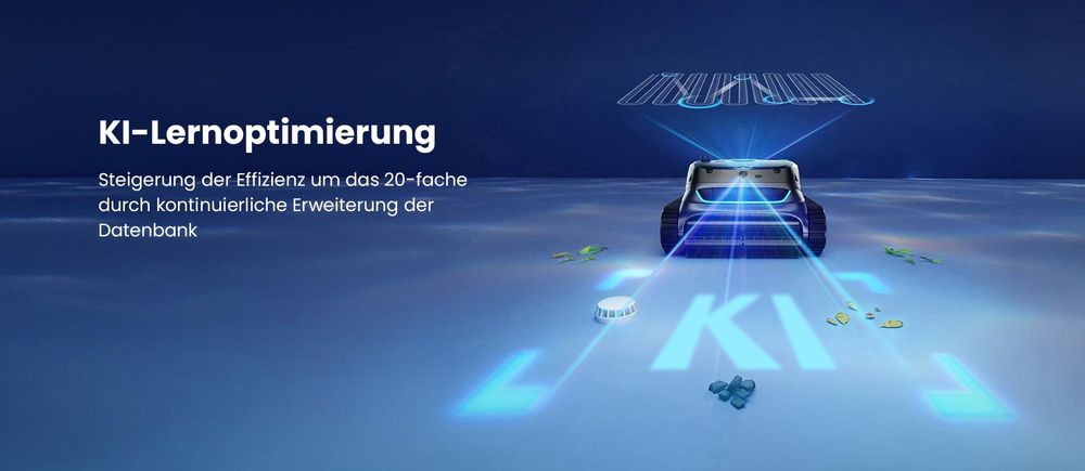 WYBOT S2 Vision kabelloser Poolroboter mit integrierter AI Kamera 210 Min Betriebszeit 8 verschiedene Reinigungsmodi