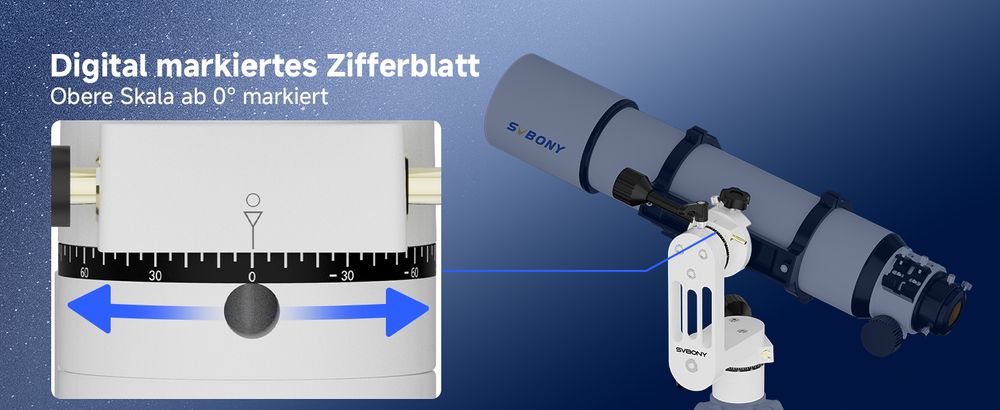 Svbony SV225 Mini-Alt-Azimut-Teleskophalterung, 5 kg maximale Tragfähigkeit, Aluminium-Alt-Az-Halterung, Teleskop-Zubehör mit verstellbarem Winkel