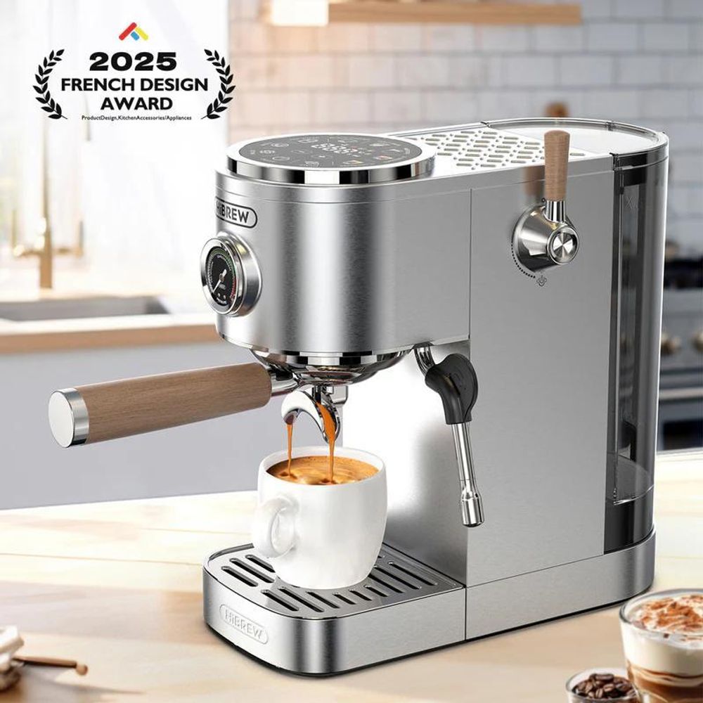 HalloBREW H13 Dual-Boiler Espressomaschine mit PID-Steuerung & Touchscreen