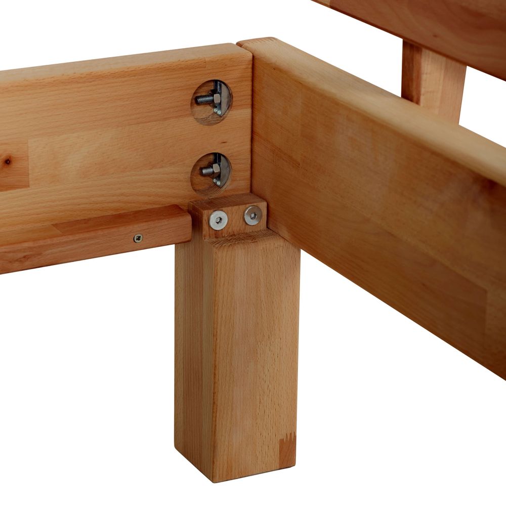 Krok Wood Massivholzbett Valetta in Buche (120 x 200 cm)