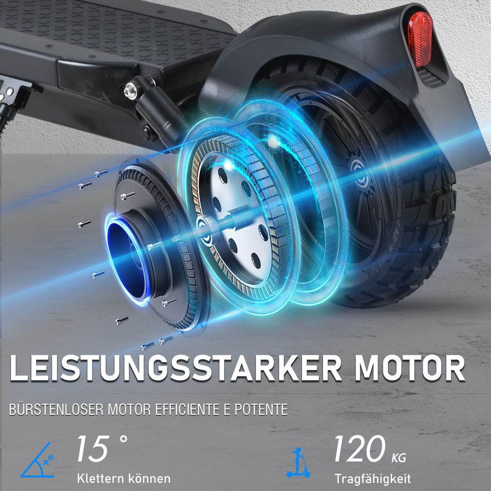 Elektroroller JOYOR Y8-S Mit ABE-Gutachten - 500W Motor 48V26AH Batterie 85KM Reichweite Scheibenbremsen - Schwarz