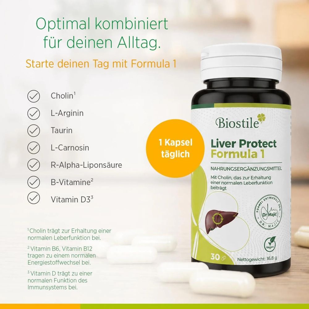 Formel 1 mit Cholin Aminosäuren Vitamin B6 Folat Vitamin D3 und B12