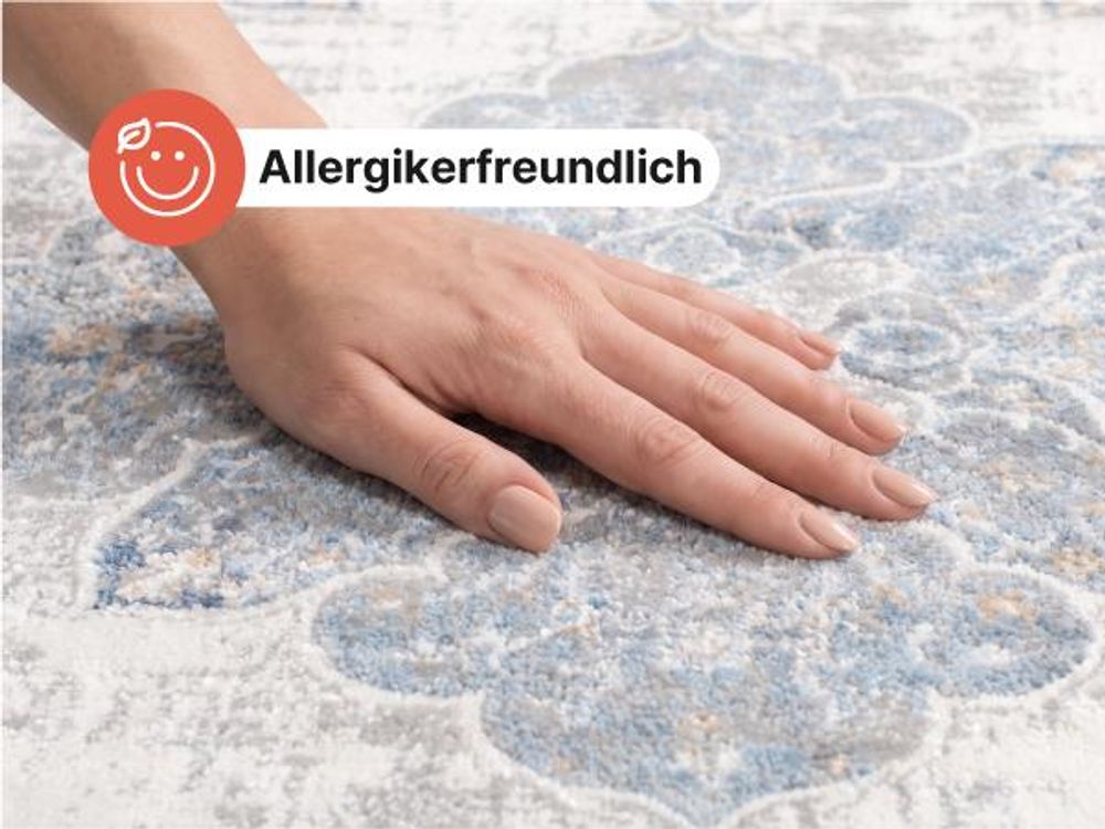 Tapiso Teppich VALLEY Modern Kurzflor Grau Creme Wohnzimmer 200 x 300 cm