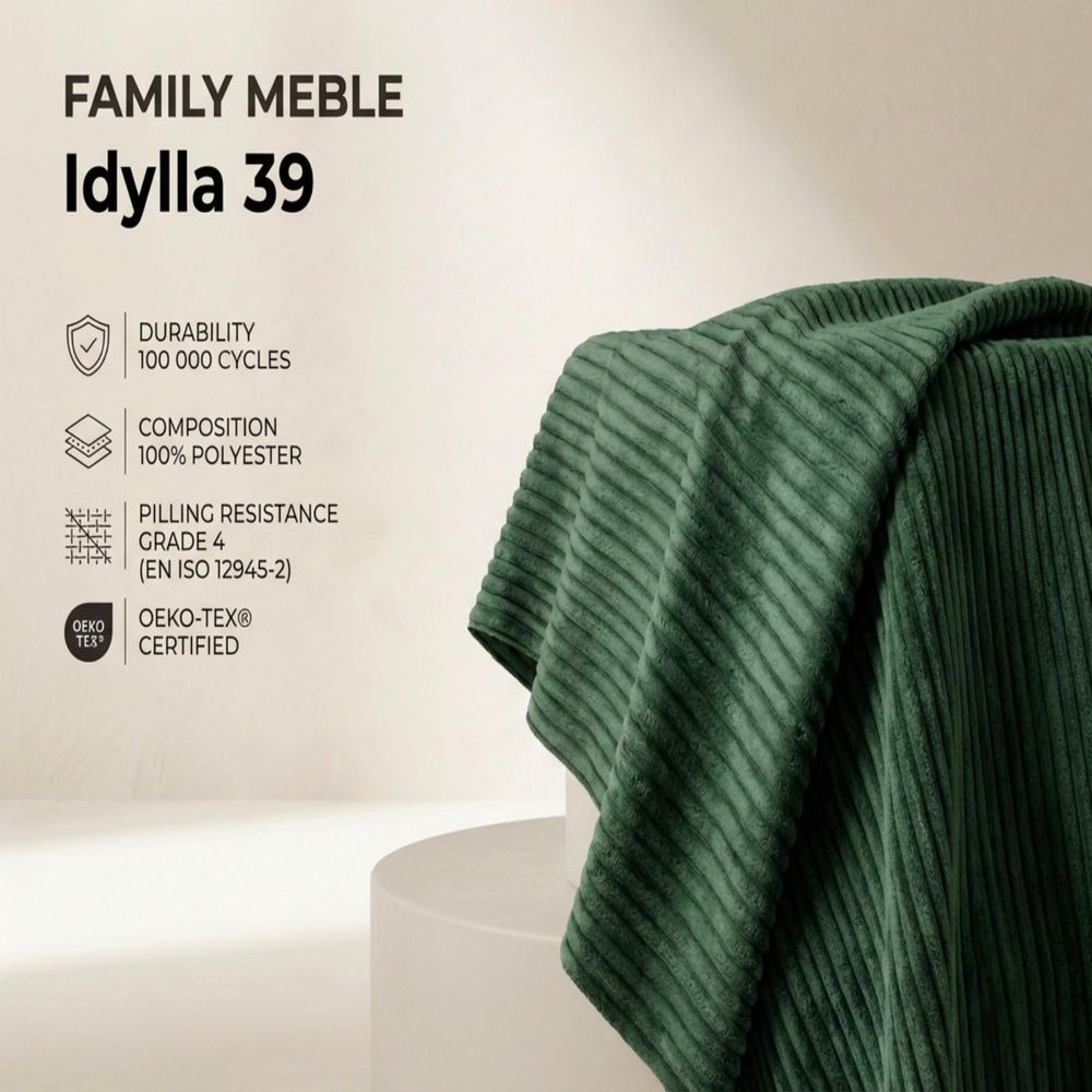 Schlafsessel KOMO Idylla – mit Bettkasten, Cord in Grün, Family Meble