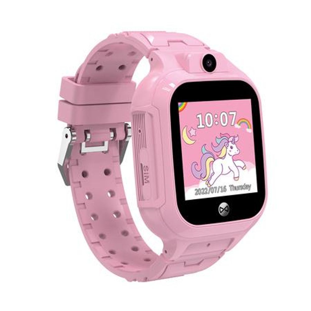 Forever Kinder Smartwatch für Mädchen WiFi Kids See Me! 3 KW-320 Rosa, GPS, IP65, Schrittzähler, Anrufen