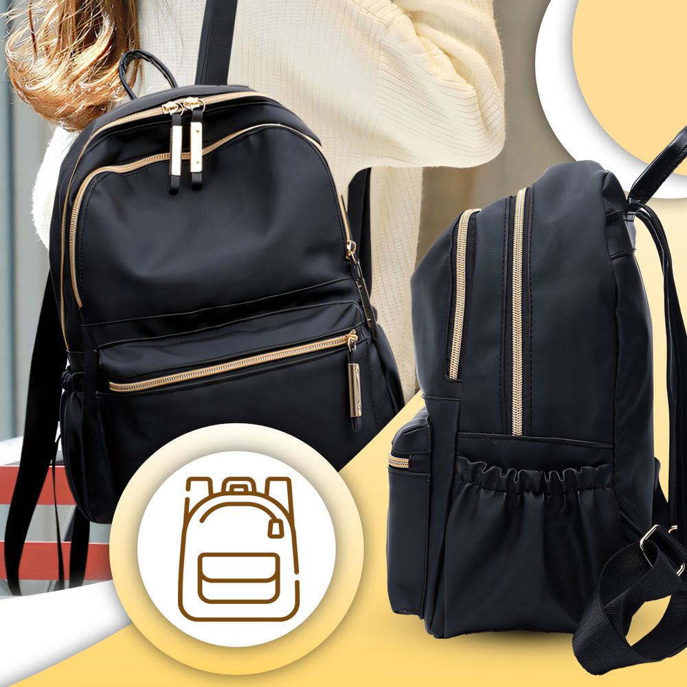 25L Rucksack Damen, Schule Reisen Arbeit & Freizeit Outdoor Sport, Bag, Wandertasche Fahrradrucksack Laptoprucksack Daypack Schwarz Retoo