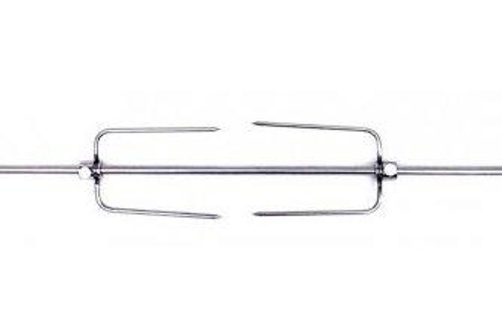 Spiedo in acciaio inox con due forchette 100 cm – ulteriore vista del prodotto