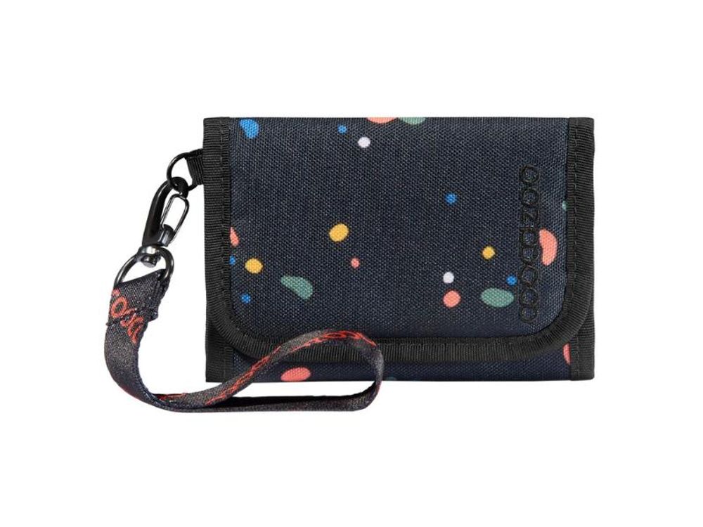 coocazoo Schulrucksack-Set PORTER „Sprinkled Candy“, schwarz/bunt, 2-teilig