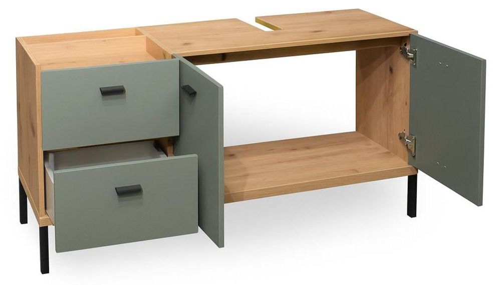 Coco von freiraum – Waschbeckenunterschrank mit Dämpfung und Selbsteinzug