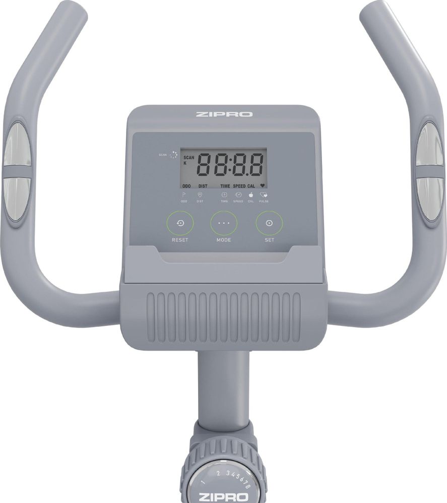 Zipro Heimtrainer Fahrrad Beat DC – Magnetisches Fitnessbike für Zuhause Kompakt Leise mit 8 Widerstandsstufen LCD Computer, Pulsmessung Verstellbarer