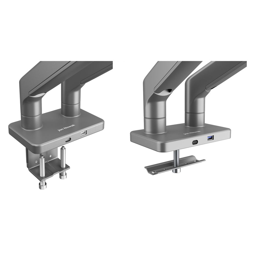 Monitor Halterung für 2 Monitore für 17 bis 45 Zoll Monitorarm Bildschirmhalterung Metall