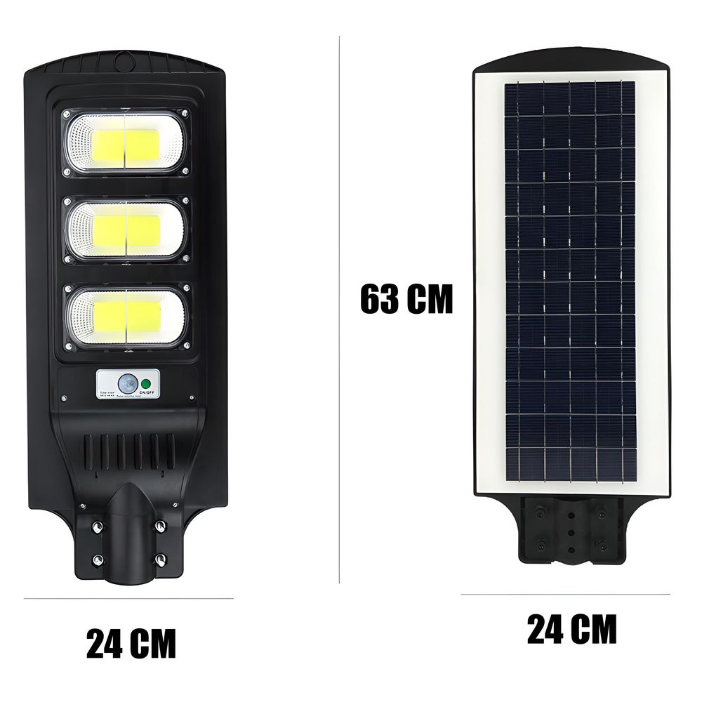 Solar Straßenlampe 240W mit Motion Sensor 6000K Weiß LED Solarleuchte Straßenlaterne Fernbedienung Sicherheitslicht für Außen Garten Dämmerung Retoo