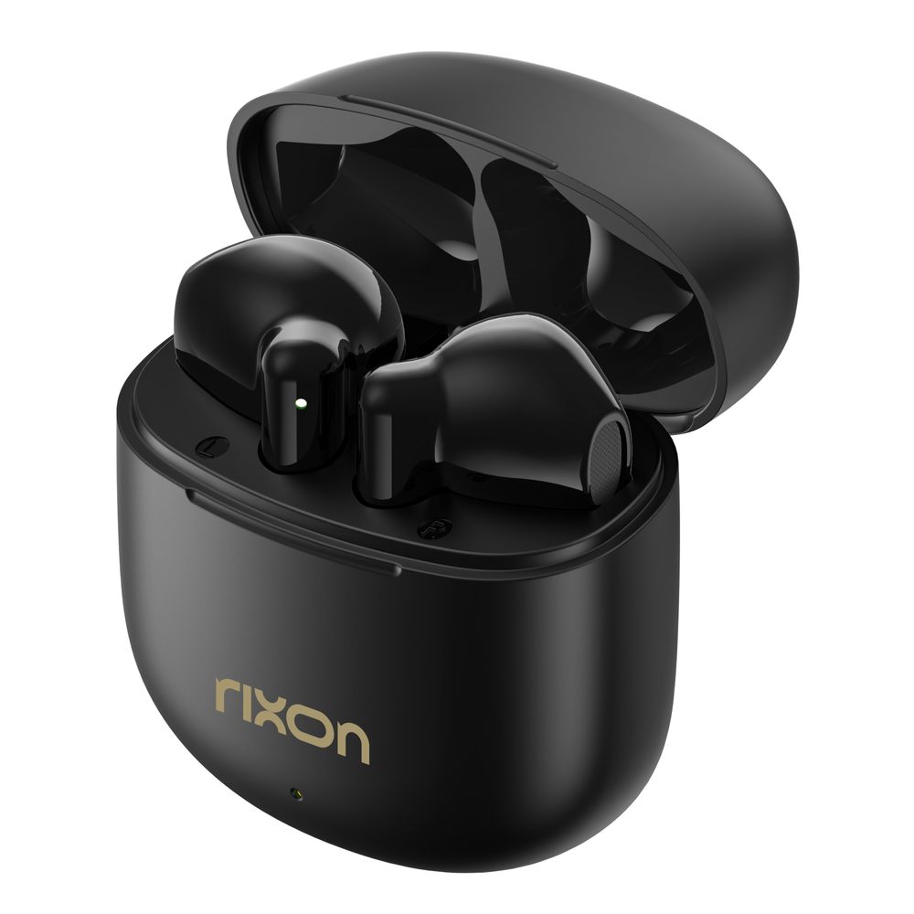 Rixon NeoBuds – Kabellose Bluetooth In-Ear Kopfhörer, 40 h Akkulaufzeit, Bluetooth 5.3, Dual ENC Mikrofone, Touch Control, USB-C Ladecase, Game Mode