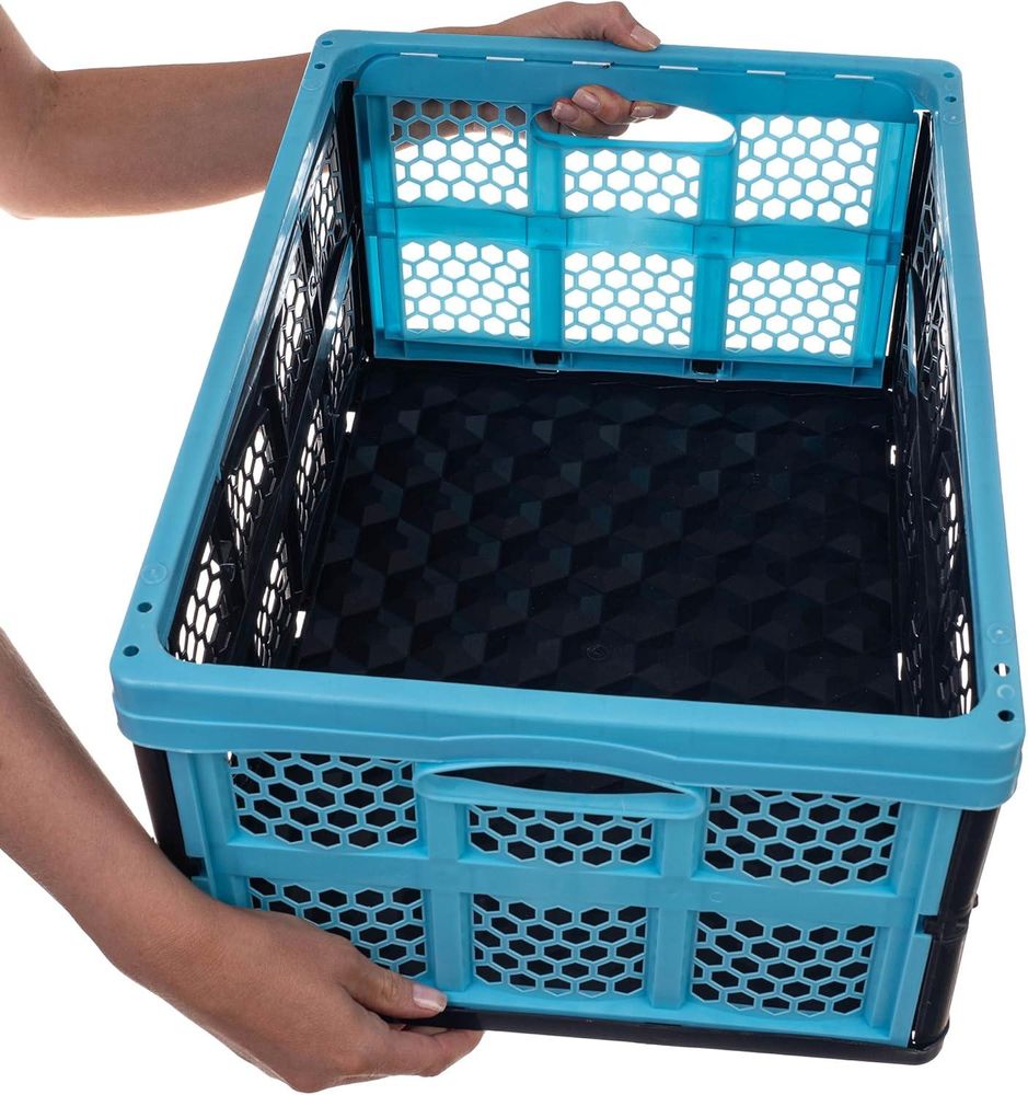 KADAX faltbare Kofferraumbox, Einkaufskorb, Faltbehälter, 32 l, groß, stabil