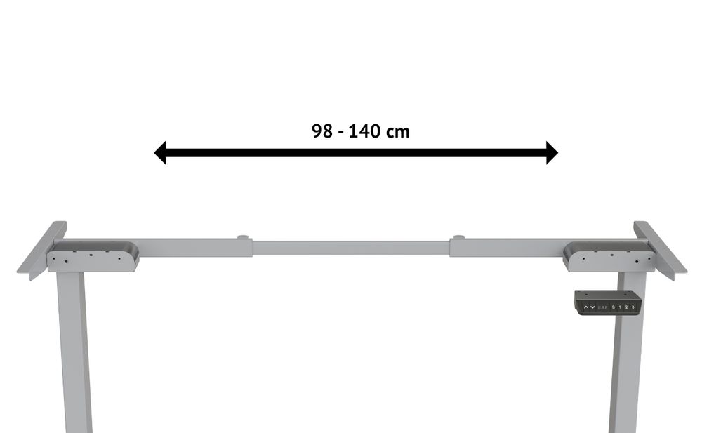 SVITA DOBON Schreibtischgestell mit Längenangabe 98 - 140 cm