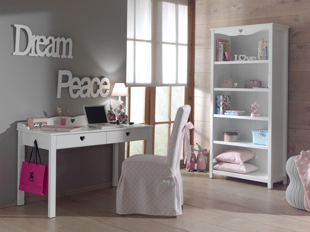 Amori Kinderzimmer Set – Jugendzimmer-Set mit Schreibtisch und Regal