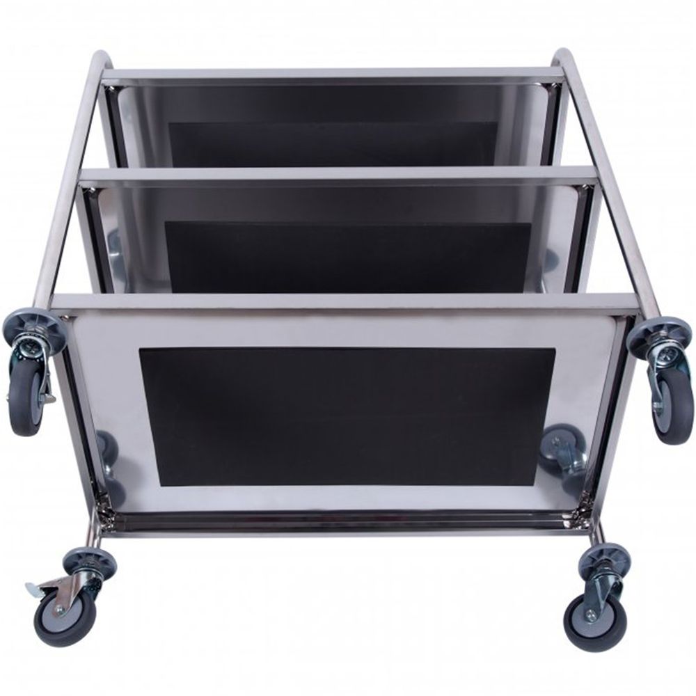 ZORRO Servierwagen ZSW 3 | Edelstahl | 3 Borden | Hohe Traglast Gastro, Servierwagen, Edelstahl, Transport