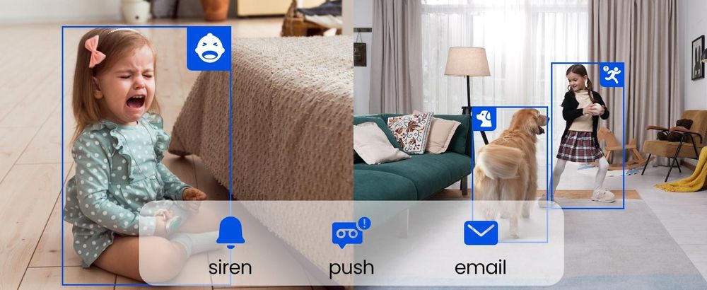 Reolink E1 Zoom, wewnętrzna kamera bezpieczeństwa Wi-Fi 4K 8 MP PTZ, automatyczne śledzenie, 3-krotny zoom optyczny, dwuzakresowe Wi-Fi 6, wykrywanie ludzi/zwierząt/odłamków, czarna