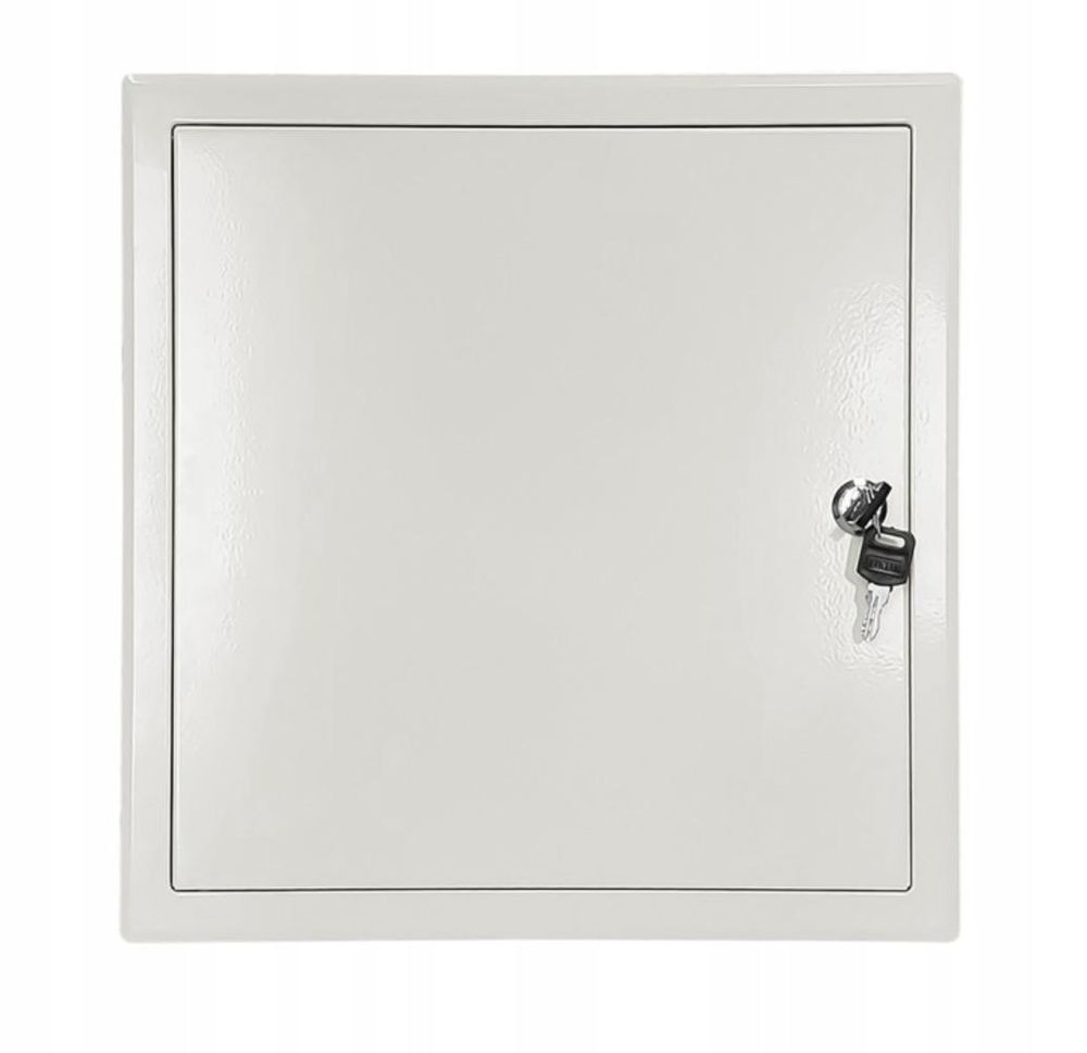 FIXO MRD 50x70 Drzwiczki rewizyjne metalowe 500x700 mm na kluczyk białe