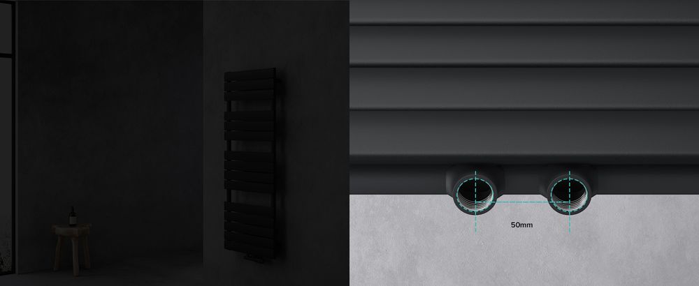 doporro Badheizung Flachheizkörper 180x60cm Weiß Paneelheizkörper Mittelanschluss oder Seitenanschluss Badheizkörper Ohne Heizstab FH