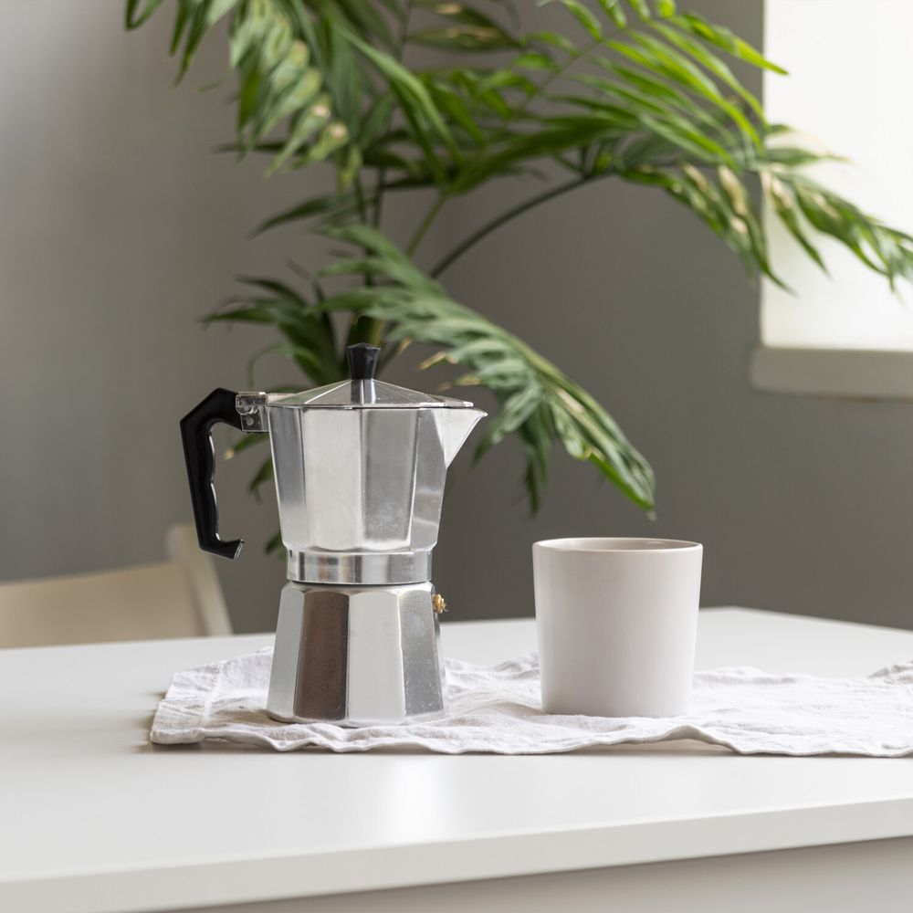 Italienische Kaffeemaschine 12 Tassen Espressokocher Moka-Kaffeemaschine Heim- Bürogebrauch 600ml Silber Edelstahl Retoo