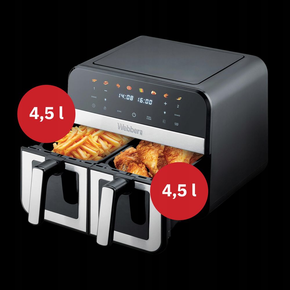 Časovač 60 minut horkovzdušné fritézy Webber AF900