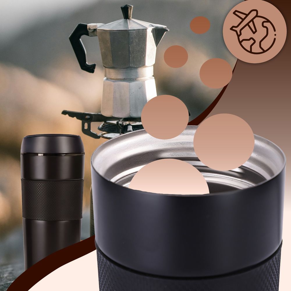 Isolierbecher Travel Mug Thermobecher 400 ml, auslaufsicher Vakuum Edelstahl BPA-frei, für Kaffee unterwegs, 12h Warm 24h Kalt Retoo