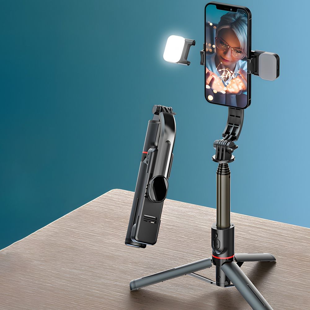 3 in1 Bluetooth Selfie Stick Stativ mit Bluetooth Fernauslöser Ausfahrbar 360° Monopod Handy Halterung Teleskop Selfiestick für iPhone Android Retoo