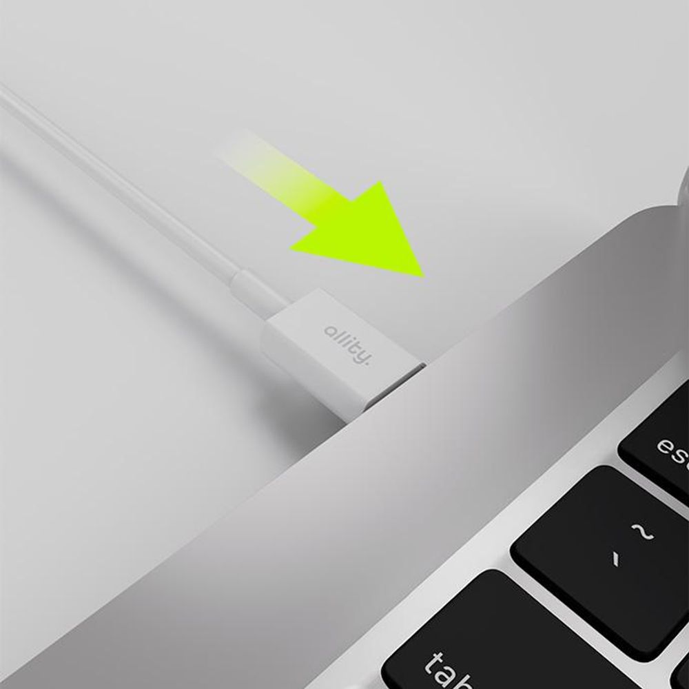 Allity USB-C zu USB-C Schnelllade-Kabel, 2m, 100W, universell einsetzbar
