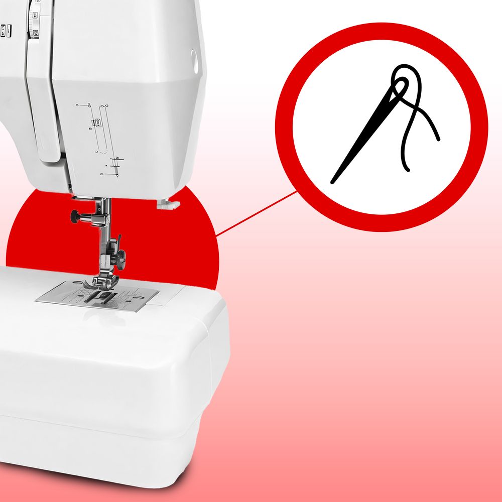 Nähmaschine für Anfänger mit verschiedenen Stichmustern, Vorwärts- und Rückwärtsnähfunktion, Stichlängeneinstellung, Hochwertigem Zubehörset, Retoo