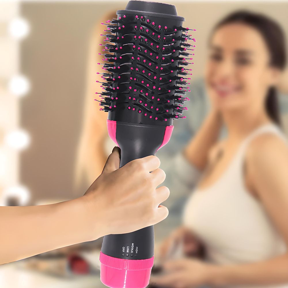 Warmluftbürste Föhnbürste Haartrockner 1000W Stylingbürste Hair Styler Dryer Volumizer Heißluftbürste Volumenbürste Lockenwickler Funktion Retoo