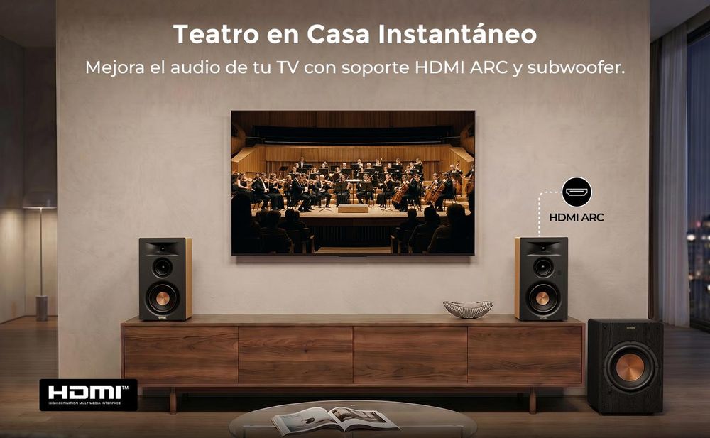 Ultimea Signature BS-30, altavoz activo de 3 vías, altavoz de estantería, tipo "bookshelf", con conexión HDMI