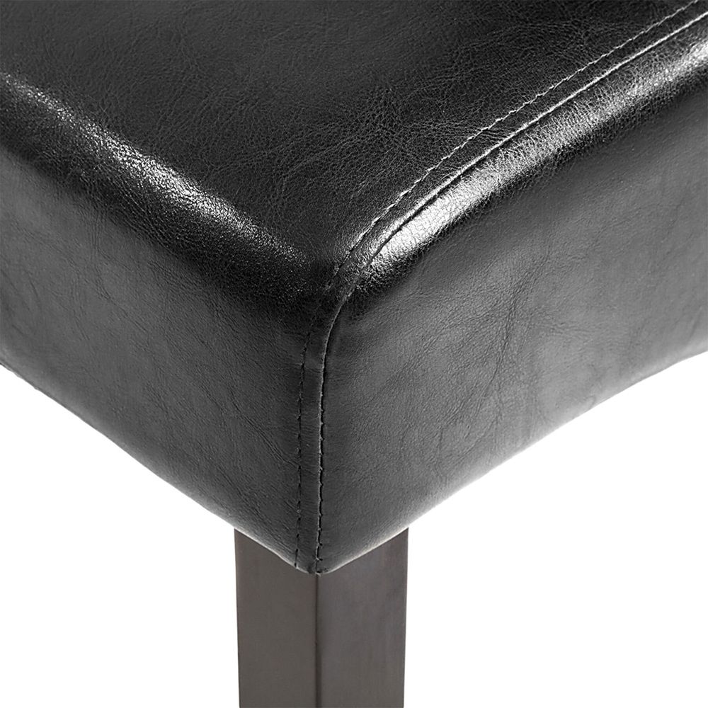 tectake® Esszimmerstuhl gepolstert mit Kunstlederbezug 44 x 63 x 106 cm
