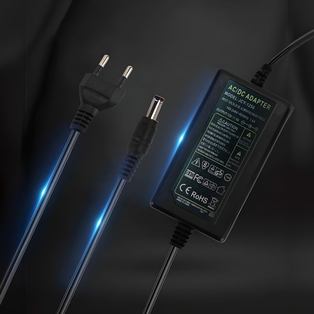Universal Laptop Netzteil Universalladegerät 5.5x2.1 mm Netzteil Netzadapter Power Supply Notebook 60W Voltage Ladegerät DC-Routers 12V 5A Retoo