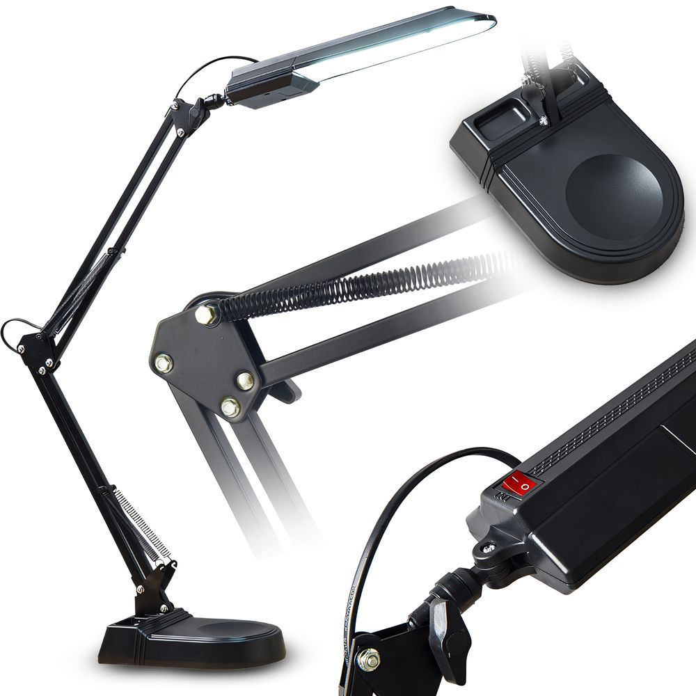 LED Schreibtischlampe Tischlampe Leselampe Arbeitsleuchte Bürolampe Schwenkbare Nachttischlampe Schreibtisch Lampe für Leser Kinder Büro 5W Retoo