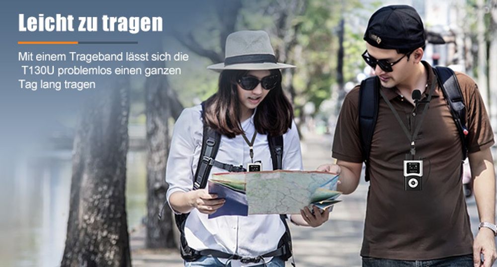 Retekess T130U (T130 4rd) Tour Guide System, Tour Guide-Headsets, Audioguide, Digitale Übertragung in Hochauflösender Klangqualität