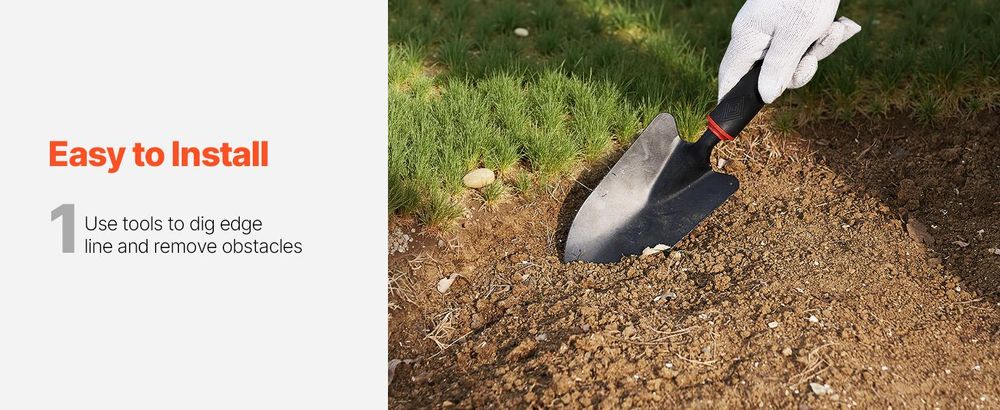 VEVOR Stahl Landschaftsbegrenzung, 6 Pakete 40 x 8 Zoll rostbeständige Metall-Landschaftsbegrenzung, biegsame Gartenbegrenzung, strapazierfähige Rasenbegrenzung, einfach zu installieren, Blumenbeet Gartenweg-Trenner Schwarz, 5 Stück - 39 x 3 Zoll, Grau-a