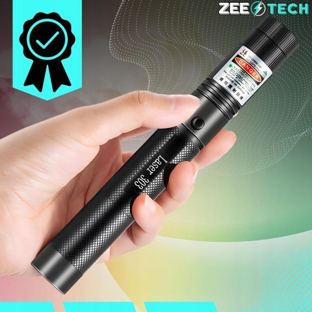 Grüner Laserpointer, starker Laser, 200 m Reichweite, USB-C Aufladung