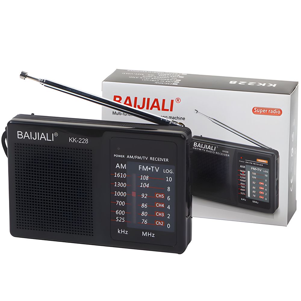 Radio Klassische Retro Lautsprecher Vintage Tragbares FM AM SW Küchenradio Retrofür Büro Zuhause Kofferradio Akku Schwarz Retoo
