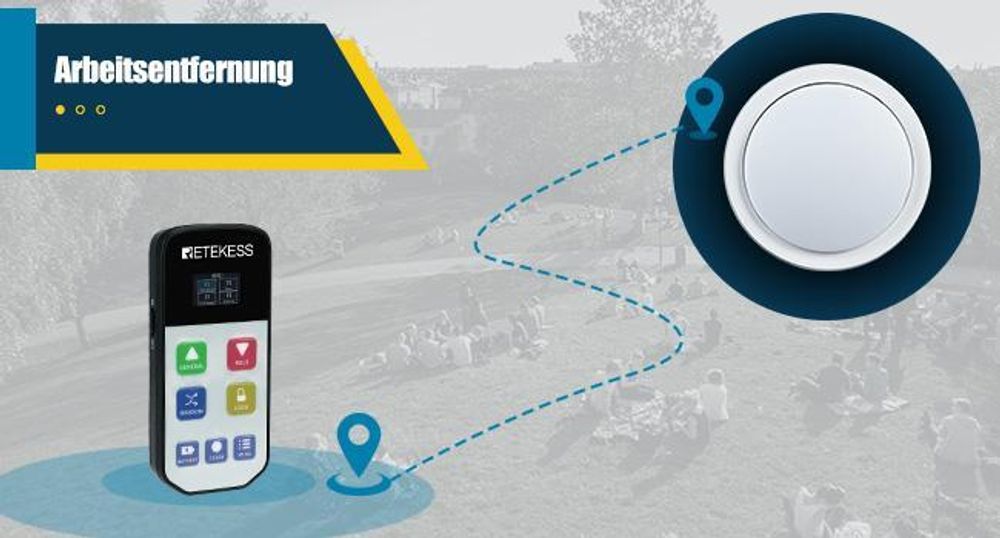 Retekess TM102 Wireless Buzzer System, Spiel Summer, Countdown Rush und Zufallsmodus, Warnung bei Niedrigem Batteriestand, für Wettbewerbe, Quiztests