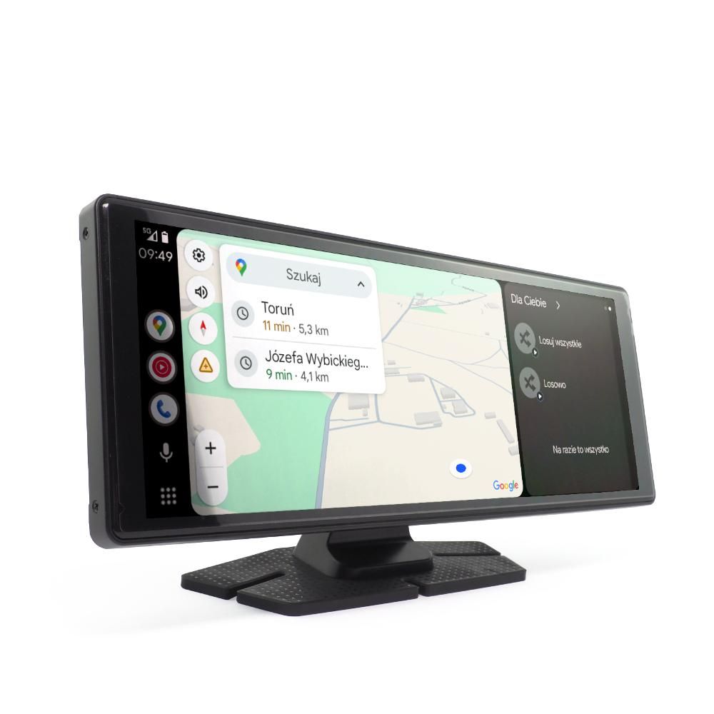 Stacja Multimedialna Rejstrator Android Apple Carplay DVR 4K 2 Kamery WiFi